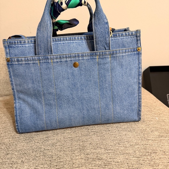 Coach Denim Cargo Tote - Picture 3 of 7